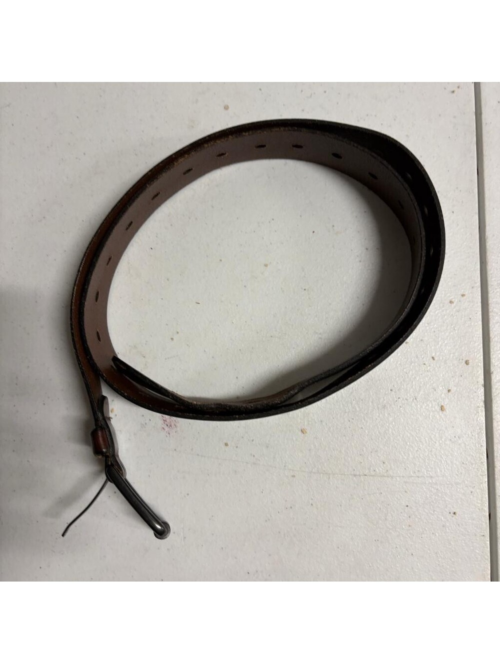 Denizen Levis Mens Belt XL 40-44 Brown Genuine Leather Roller Buckle Casual Work